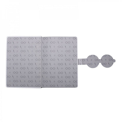 Harry Potter Notebook - Lightning Bolt and Glasses Embossed