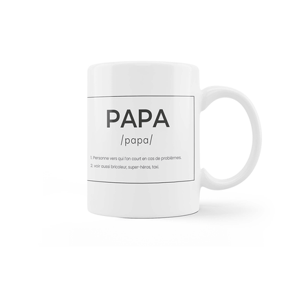 Tasse « Papa » Français – Fisura