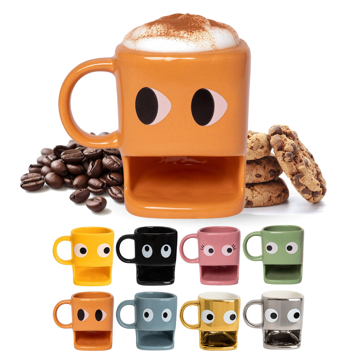 Orange biscuit cup