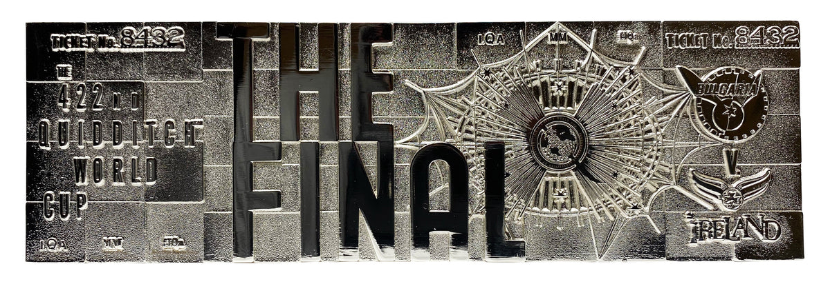 Réplique collector Harry Potter - .999 Silver Plated Quidditch World Cup Ticket