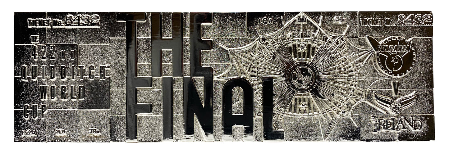 Réplique collector Harry Potter - .999 Silver Plated Quidditch World Cup TicketTRéplique collector Harry Potter - .999 Silver Plated Quidditch World Cup TicketiRéplique collector Harry Potter - .999 Silver Plated Quidditch World Cup TicketcRéplique collector Harry Potter - .999 Silver Plated Quidditch World Cup TicketkRéplique collector Harry Potter - .999 Silver Plated Quidditch World Cup TicketeRéplique collector Harry Potter - .999 Silver Plated Quidditch World Cup TickettRéplique collector Harry Potter 