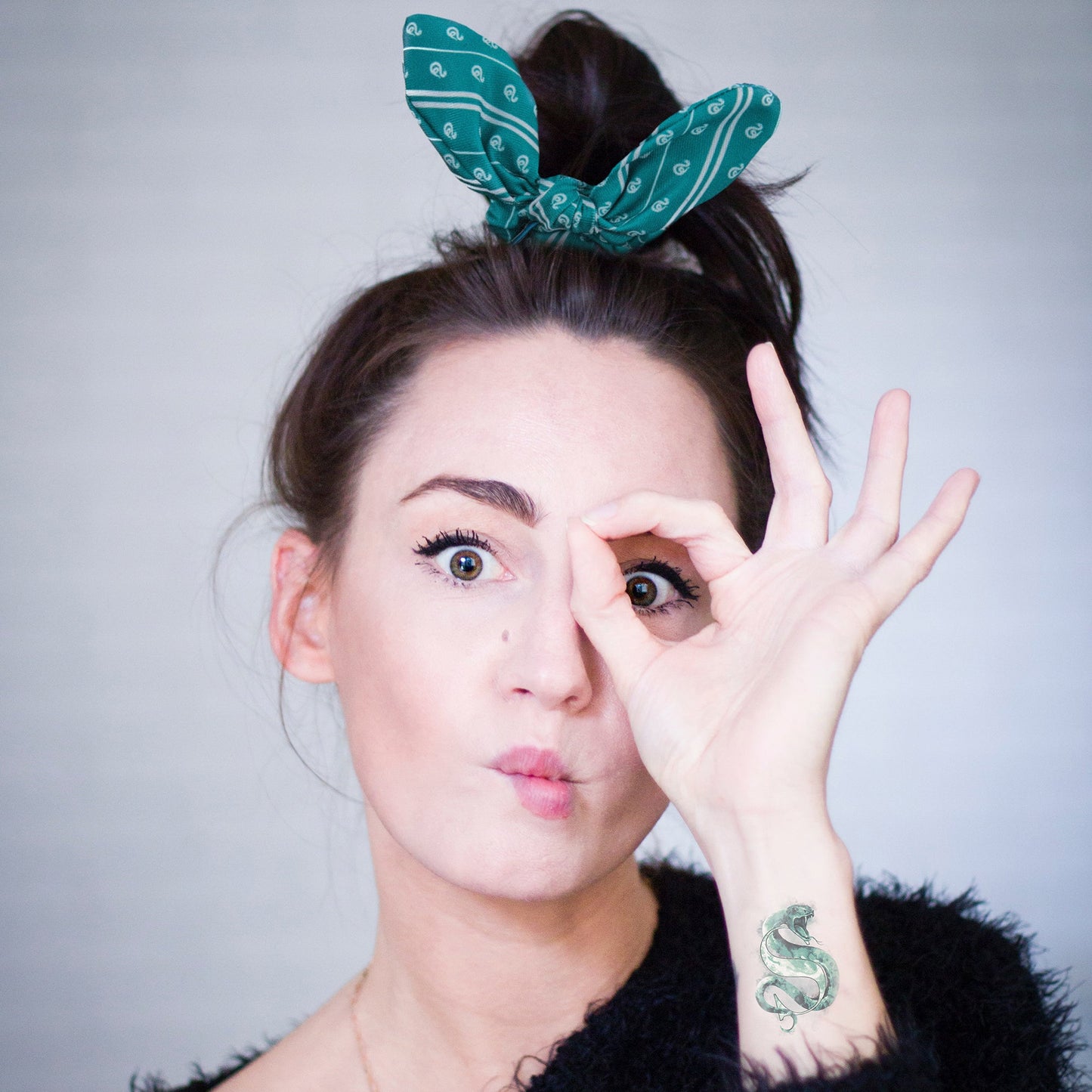 *Trendy Slytherin Hair Accessories Set of 3