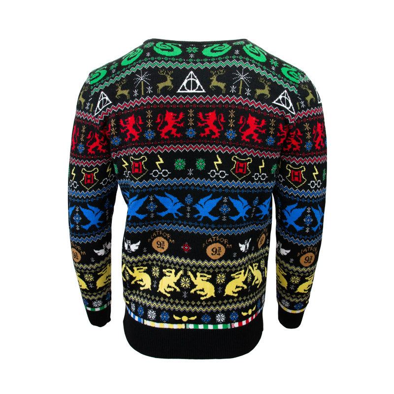 Maglione natalizio di Harry Potter - Case di Hogwarts