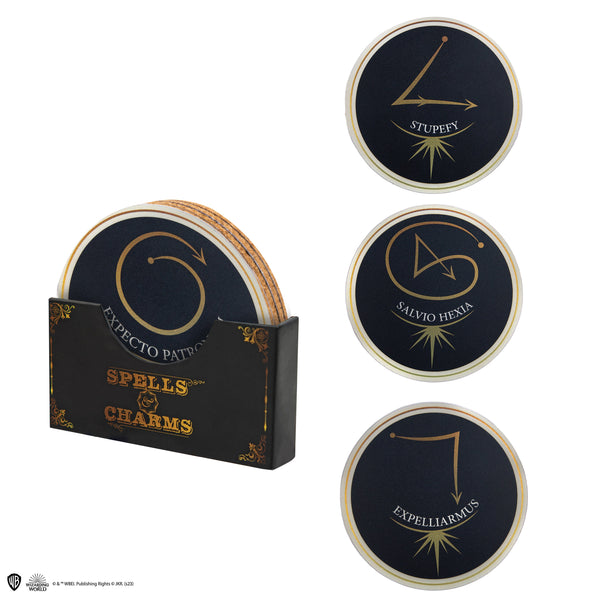 Set de 4 Sous-verres Sortilèges et Enchantements Série 1