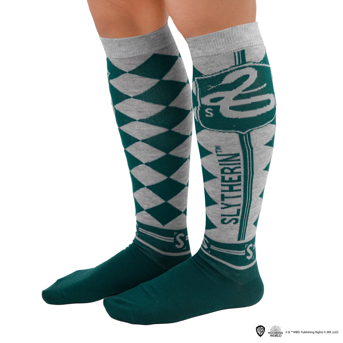 *Set of 3 Pairs of Slytherin High Socks