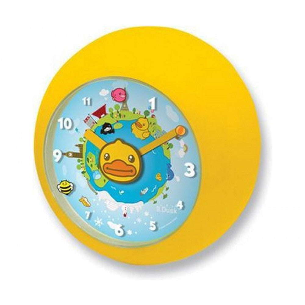 Orologio da parete a forma di anatra gialla