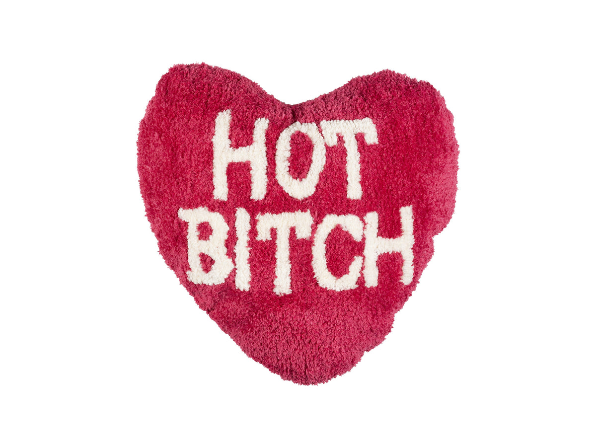 Coussin Cœur « Hot Bitch »