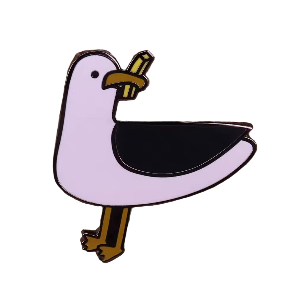 Pin’s Goéland avec Frite