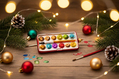 Boule de Noël Palette de peinture