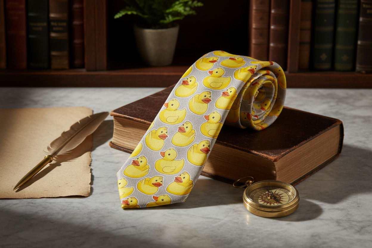 Yellow Ducks Tie