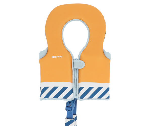 Blue striped floatation learning vest 1-2 years