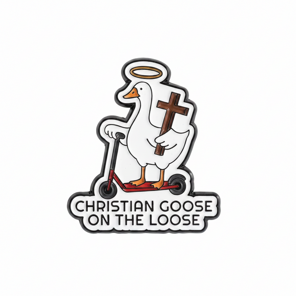 Pin’s Oie « Christian Goose on the Loose »