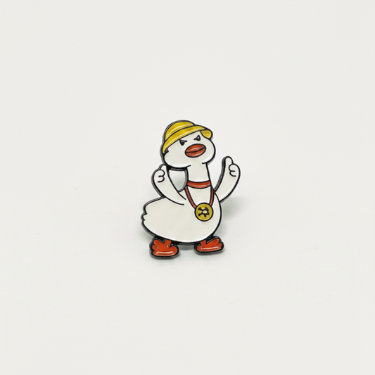 White Duck Tourist Pin
