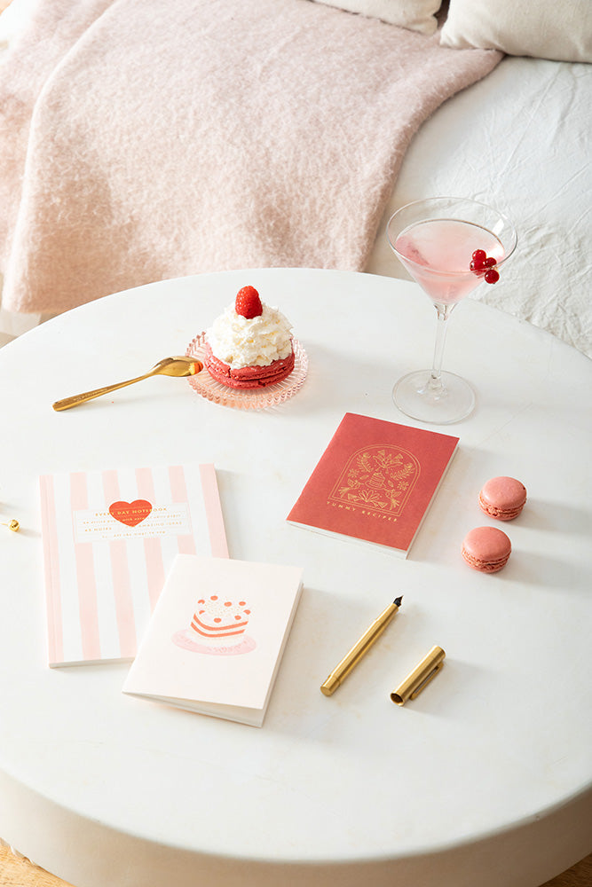 Pink stripes - A5 notebook