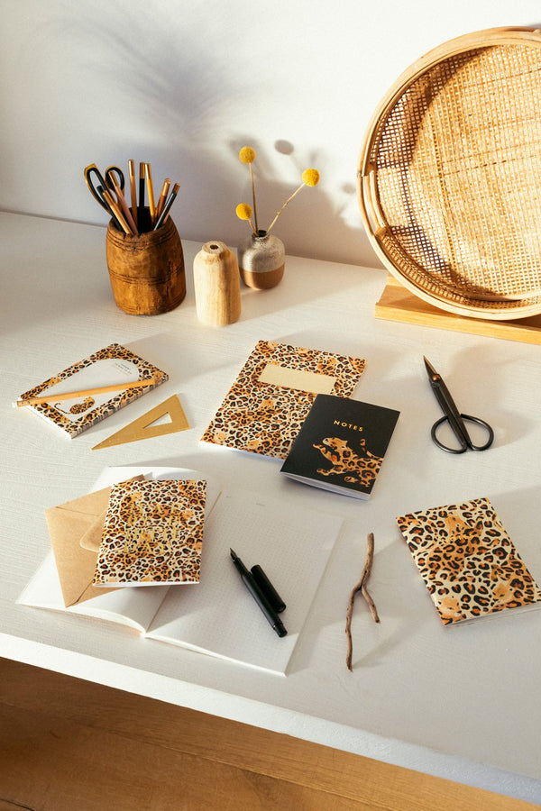 Leopard - Greeting Card - Gold Foil