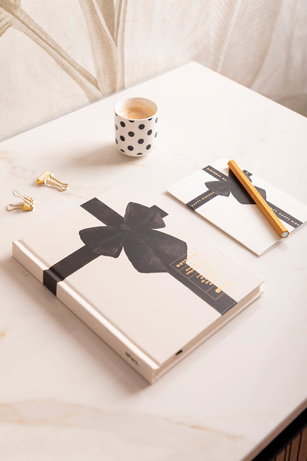Black Bow - Hardcover A5 notebook