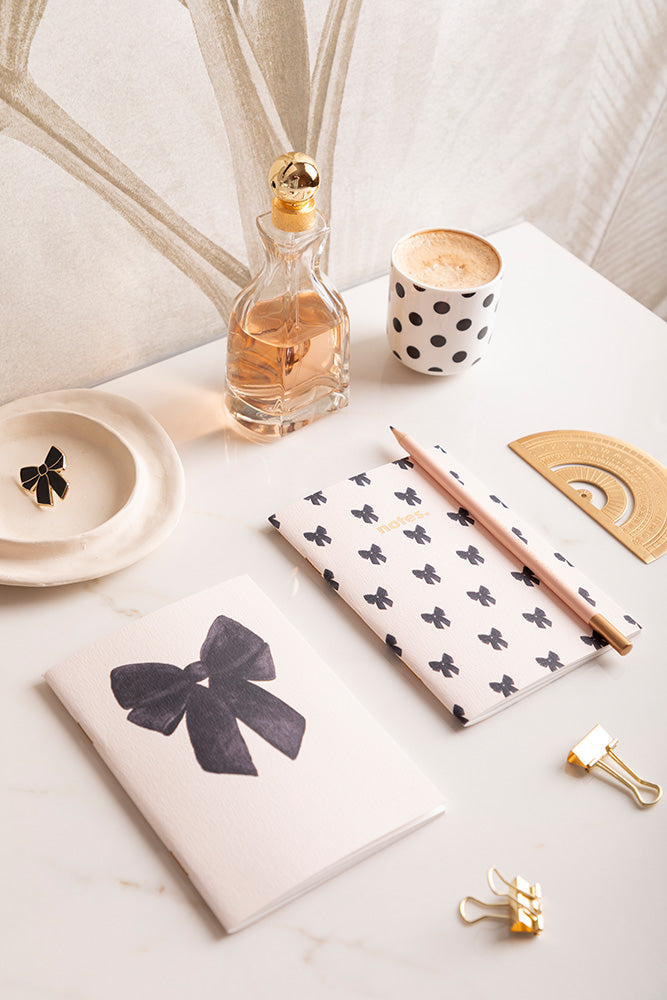 Duo Black Bow - A6 Pocket Notebook DUO