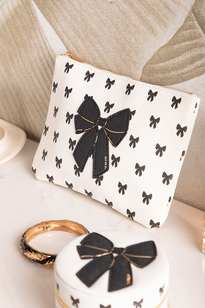 Black Bow - Pouch Bag