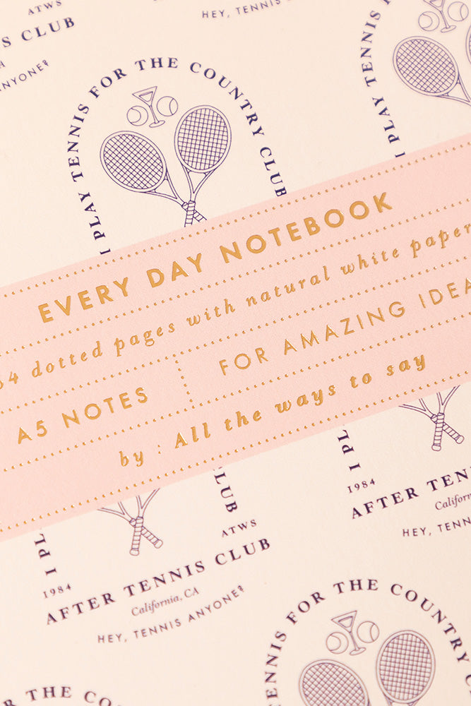 After Tennis - A5 Notebook