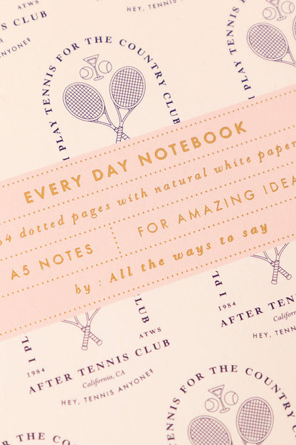 After Tennis - A5 Notebook