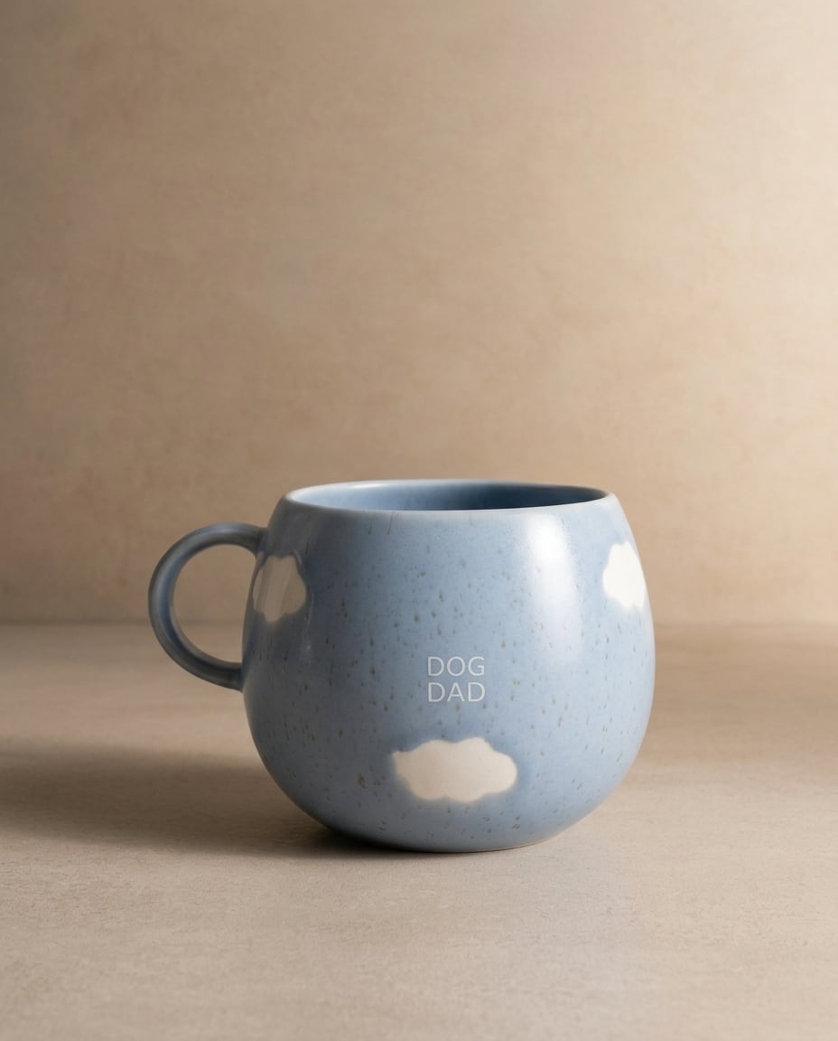 Cloud Mug 500ml Chien Papa Blanc