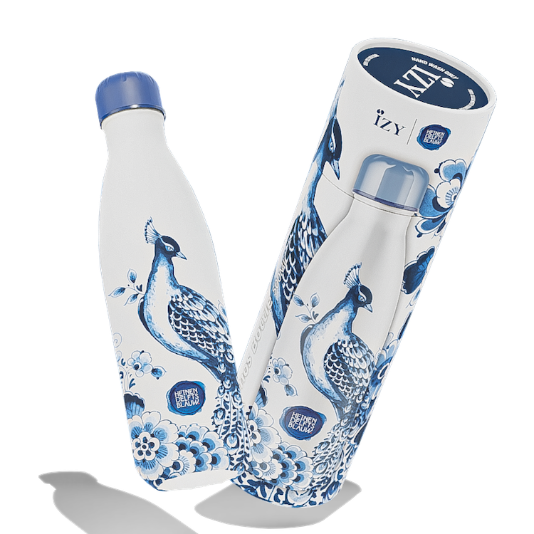 IZY Bottle - Delft Blue - Peacock - 500ml