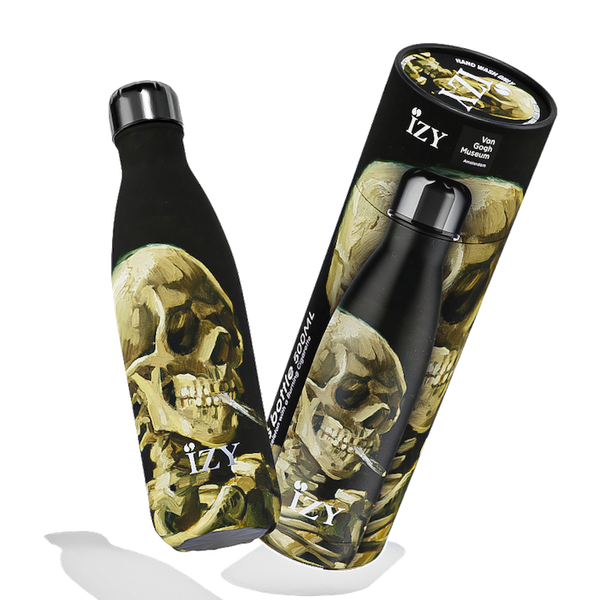 IZY Bottle - Skull with Burning Cigarette - 500ml