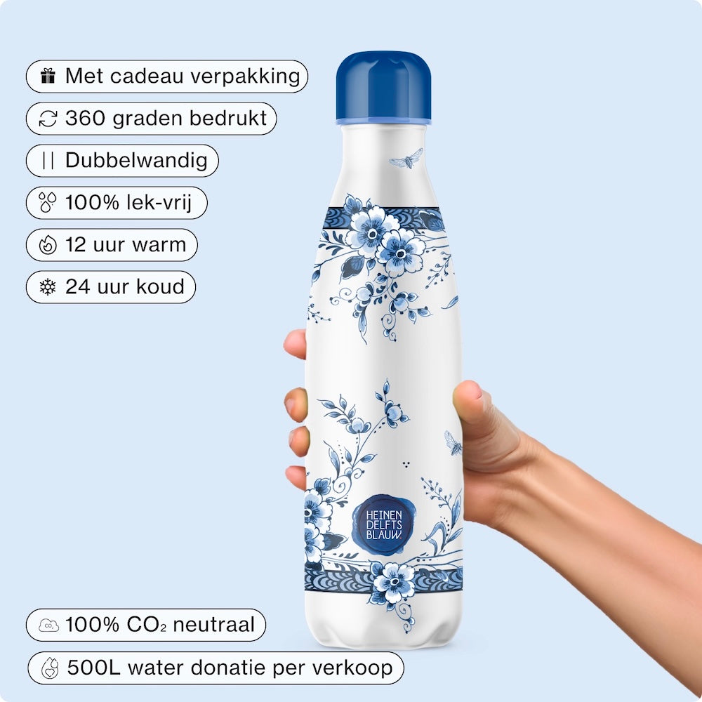 IZY Bottle - Delft Blue - Faience - 500ml