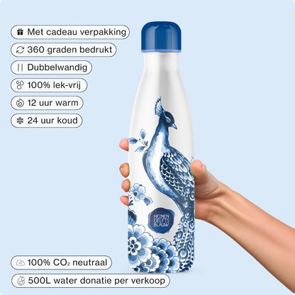 IZY Bottle - Delft Blue - Peacock - 500ml
