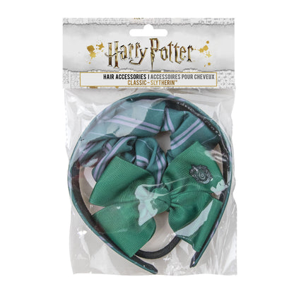 *Set de 3 Accessoires Cheveux Serpentard Classique