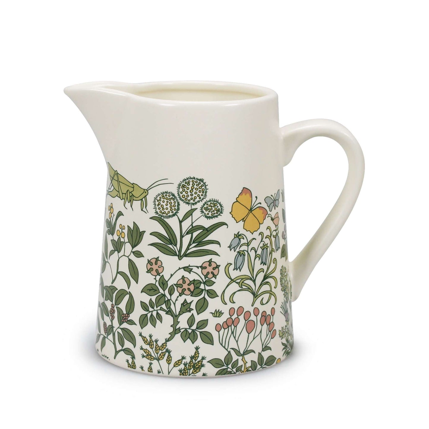 Pichet céramique Voysey Jardin botanique Faune et flore