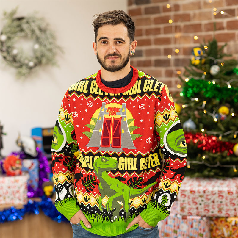 Christmas sweater Jurassic Park