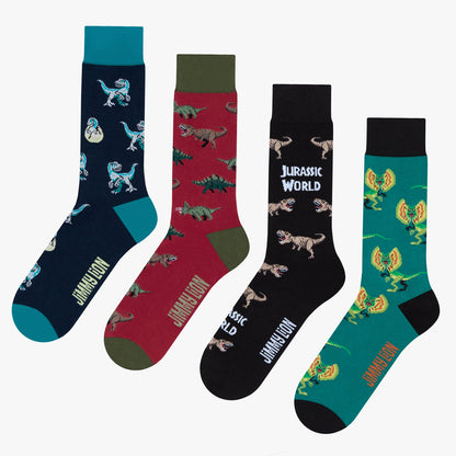 Jurassic World 4-Pack Socks Box