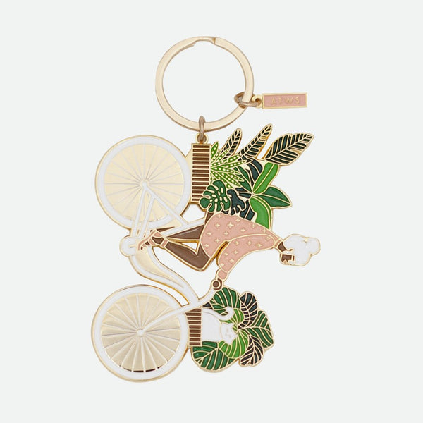 Her bike - Key ring