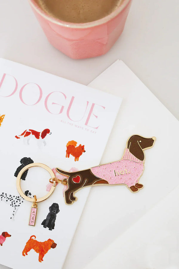 Hot Dachshund - Keychain