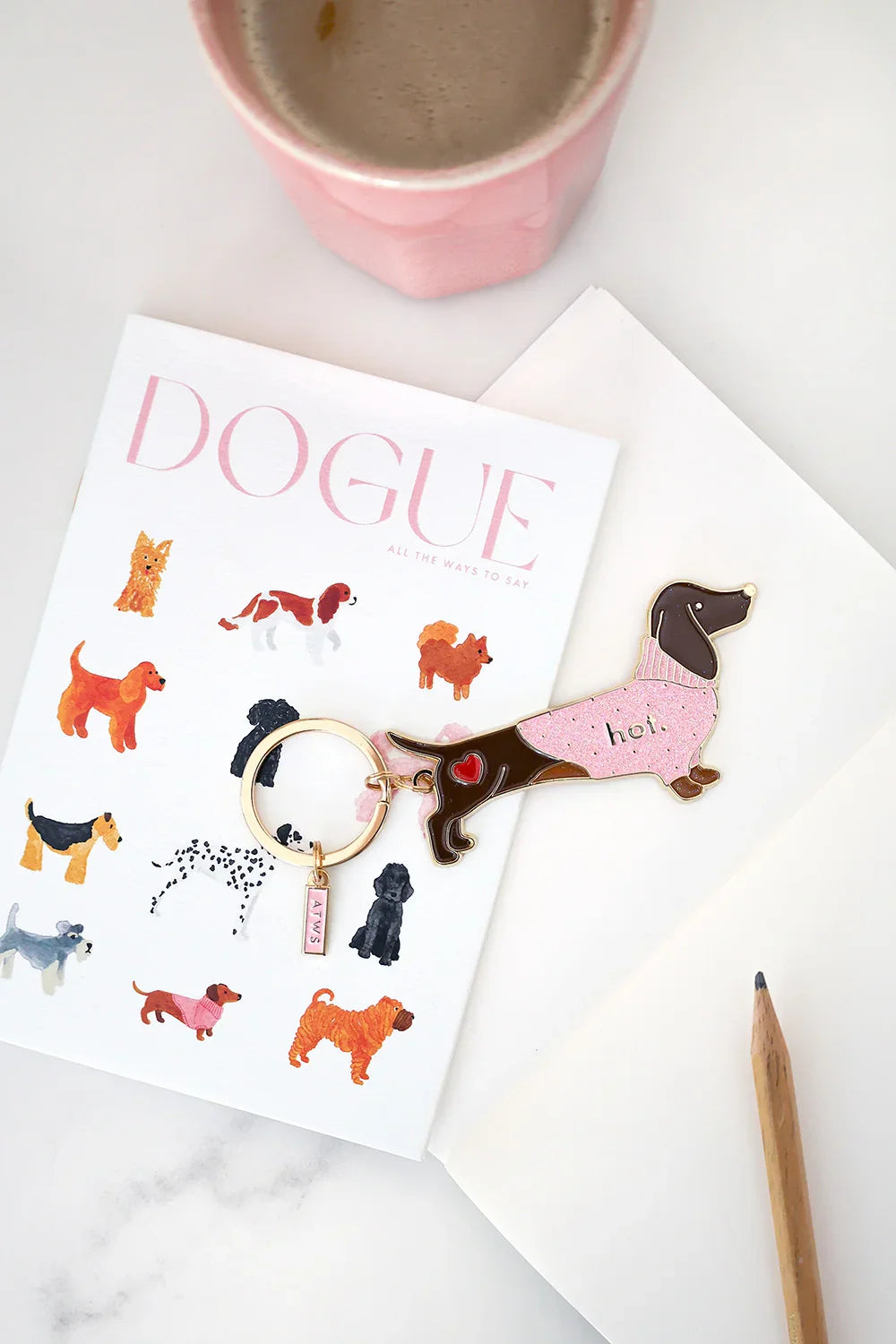 Hot Dachshund - Keychain