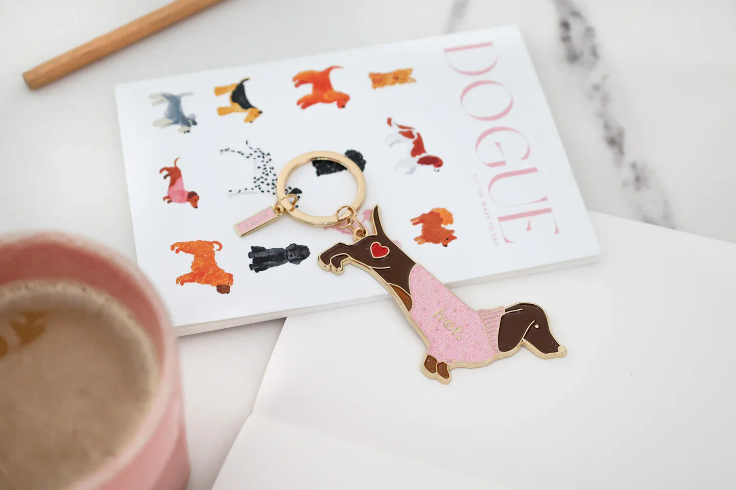 Hot Dachshund - Keychain