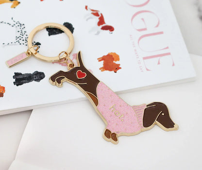Hot Dachshund - Keychain