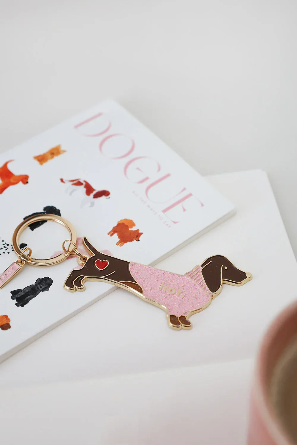 Hot Dachshund - Keychain