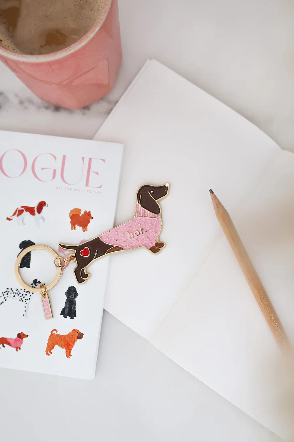 Hot Dachshund - Keychain