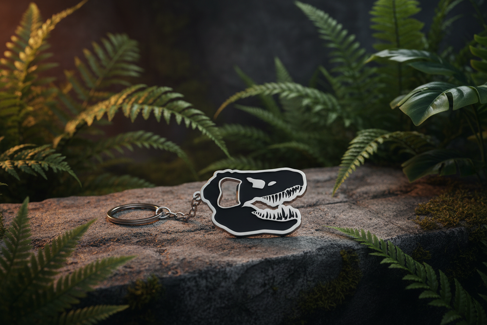 Flaschenöffner-Schlüsselanhänger Jurassic Park - T-Rex