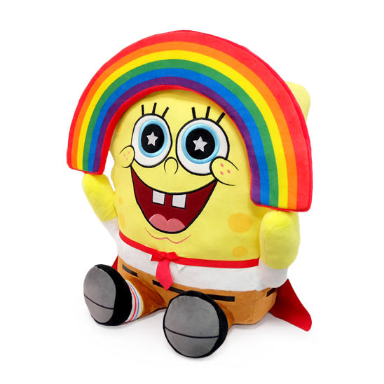 HugMe-Kuscheltier - Bob l'Éponge Arc-en-Ciel