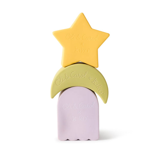 3 Geometric Figures Star Baby Stacking Toy Blocks