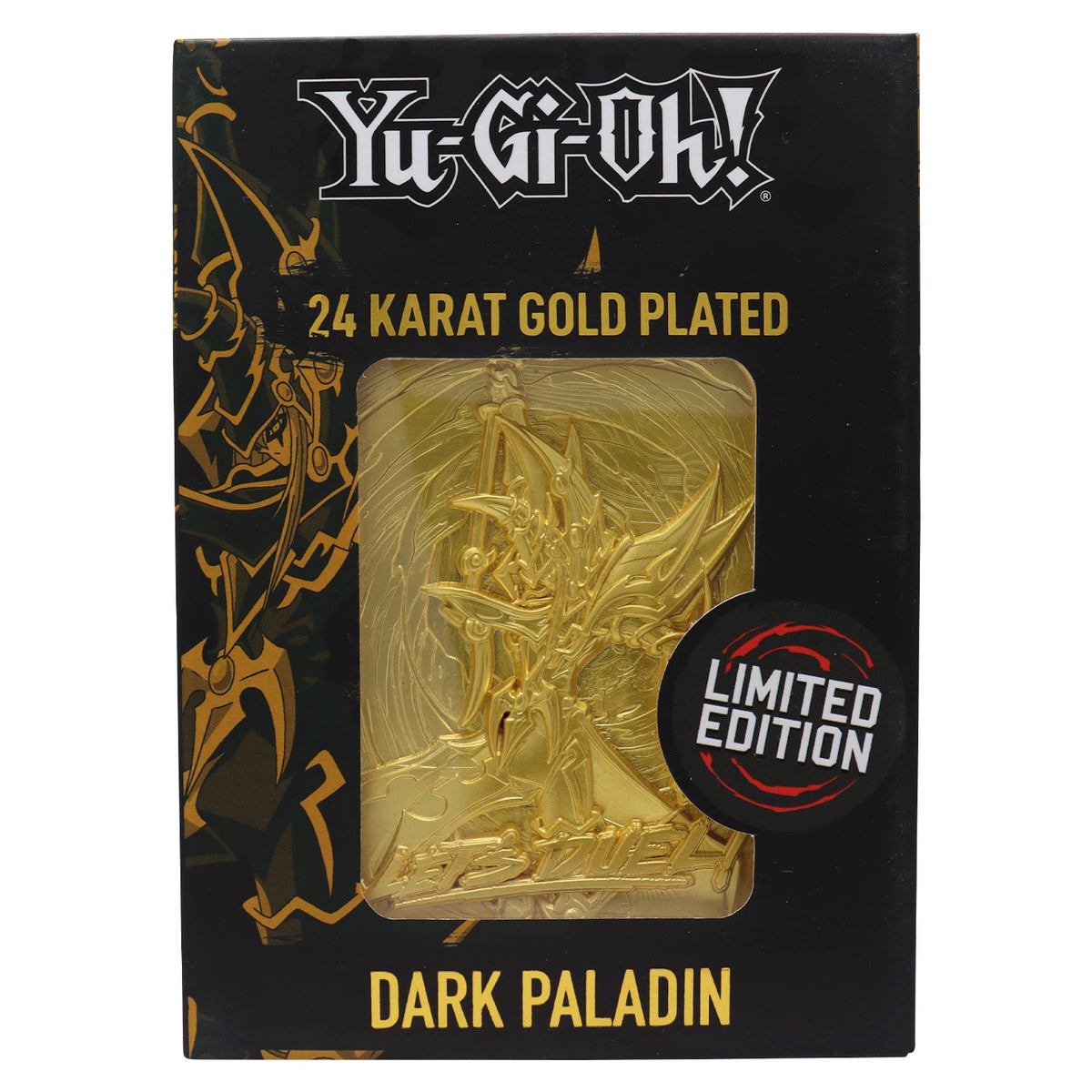 Carte métal collector Yu-Gi-Oh! - 24K Gold Plated Dark Paladin
