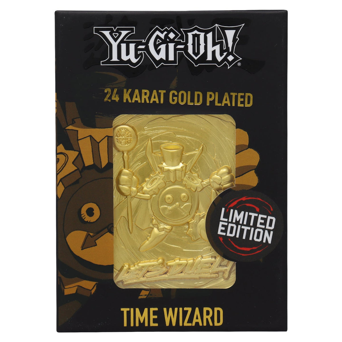Carte métal collector Yu-Gi-Oh! - 24K Gold Plated Time Wizard