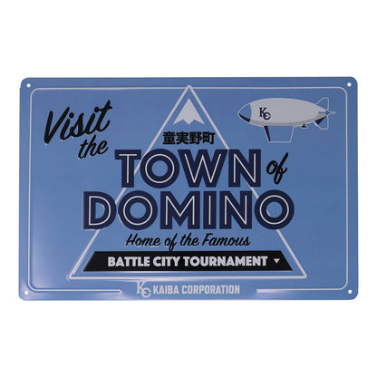 Plaque métal Yu-Gi-Oh! - Ville Domino