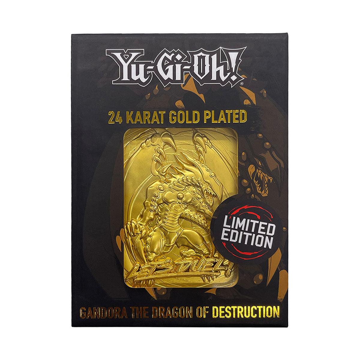 Yu-Gi-Oh! Collector Metal Card - 24K Gold Plated Gandora the Dragon of Destruction