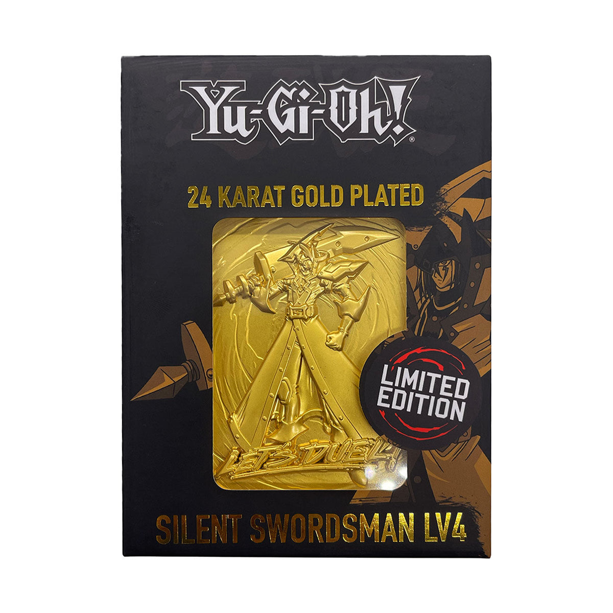 Carte métal collector Yu-Gi-Oh! - 24K Gold Plated Silent Swordsman