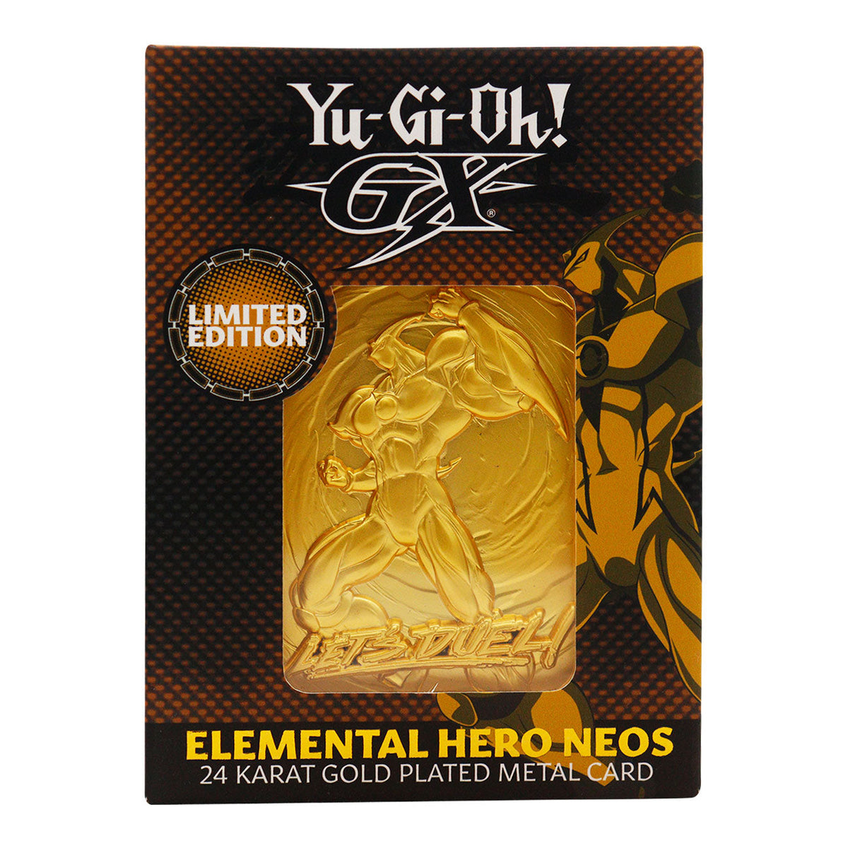 Lingot plaqué or collector Yu-Gi-Oh! - GX Elemental Hero Neos 24K