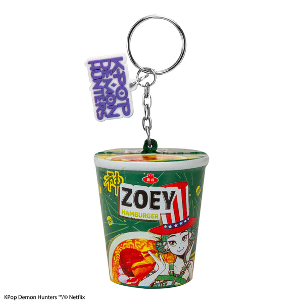 Squishy Zoey Hamburger Keychain